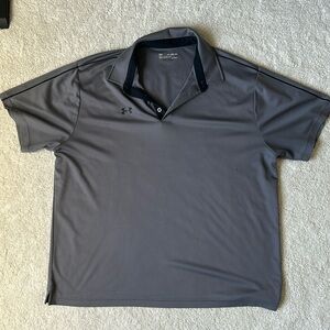Under Armour Loose Fit Athletic Polo, Grey
